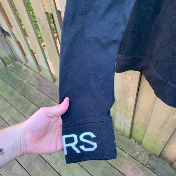 Michael Kors Logo Neck Crewneck Sweater Black Large - Picture 6 of 8